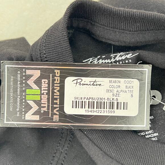 PRIMITIVE Skateboarding CALL of DUTY Men's NWT Graphic T Shirt S Gamer Skate - Picture 4 of 5